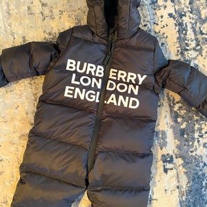 Burberry baby snowsuit size 12-18 mons